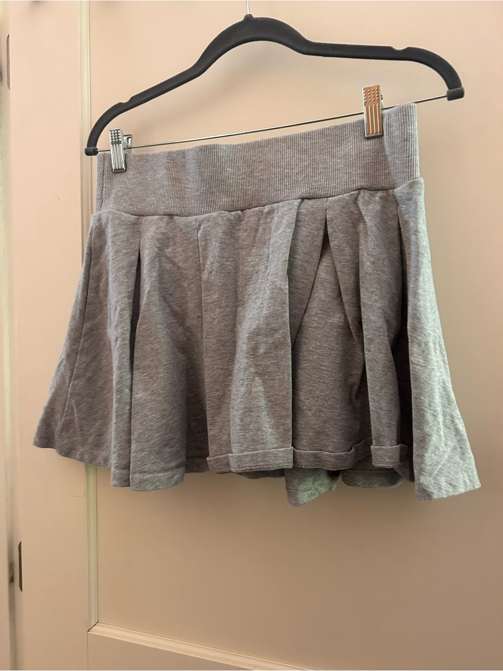 wild fable Grey Pleated Skater Mini Skirt